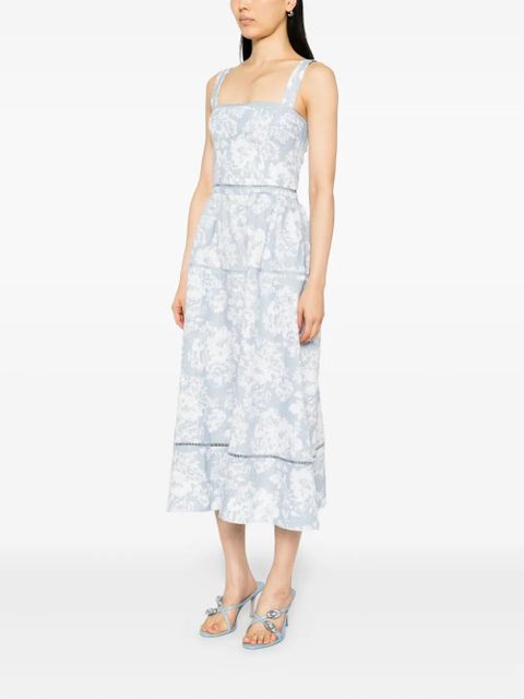 Reformation Everett linen dress - Blue