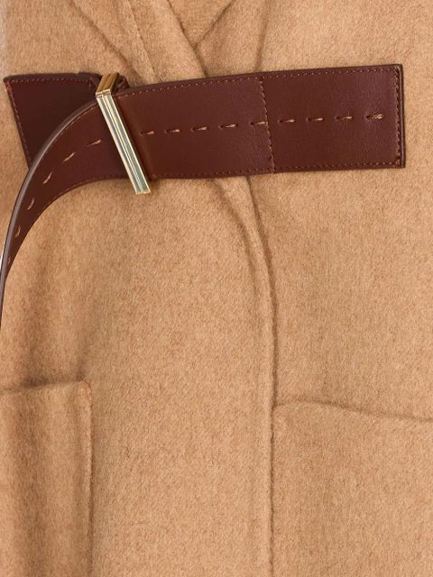 Max Mara hooded belted cape - Neutrals