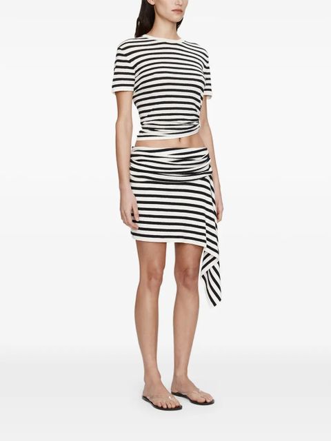 Christopher Esber Stripe Knit Ruched Orbit knit top - White - zdjęcie produktu nr 2