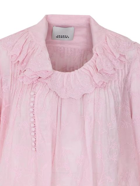 ISABEL MARANT Zelly ruffled blouse - Pink