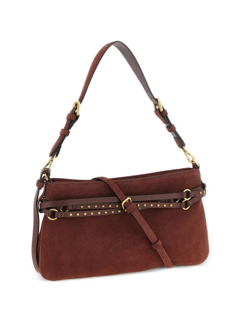 PINKO medium Belt suede shoulder bag - Red