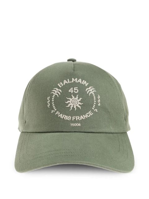 Balmain logo print cap hat - Green - zdjęcie produktu nr 1