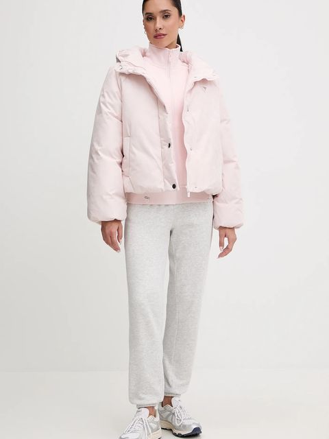 Guess kurtka 4G kolor różowy zimowa oversize V5BL07 WGLW2 - zdjęcie produktu nr 1