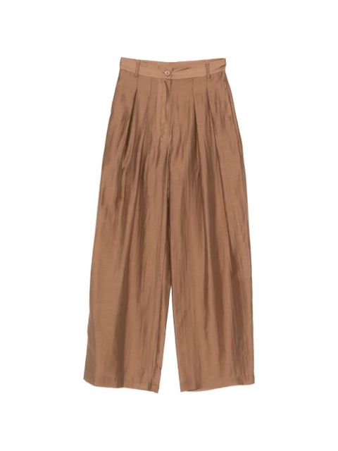SOLOTRE pleated trousers - Neutrals - zdjęcie produktu nr 1