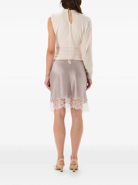 MANURÍ Didi one-sleeve braided-detail blouse - Neutrals - zdjęcie produktu nr 2