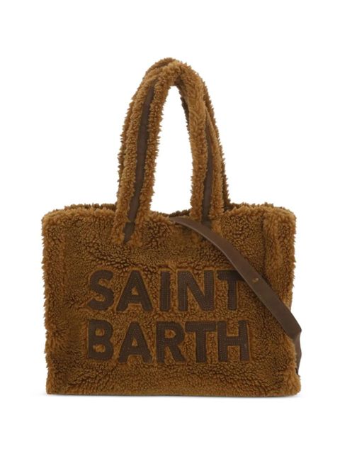 MC2 Saint Barth Colette Teddy logo-lettering tote bag - Brown - zdjęcie produktu nr 1