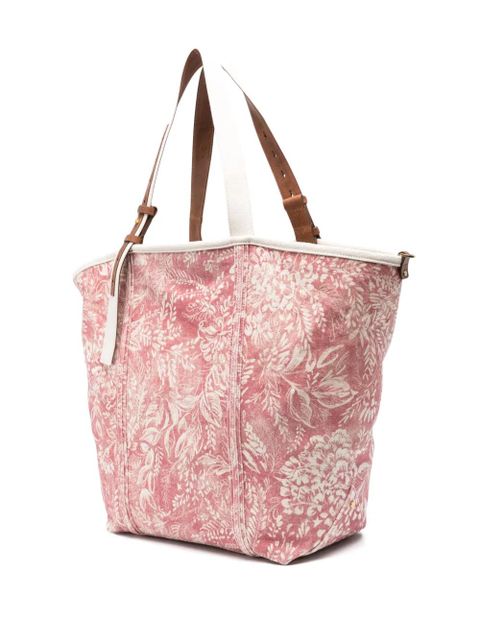 Golden Goose toile de jouy-print canvas tote bag - Red - zdjęcie produktu nr 2