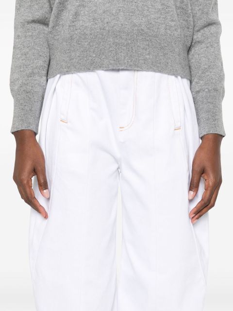SANDRO wide-leg jeans - White