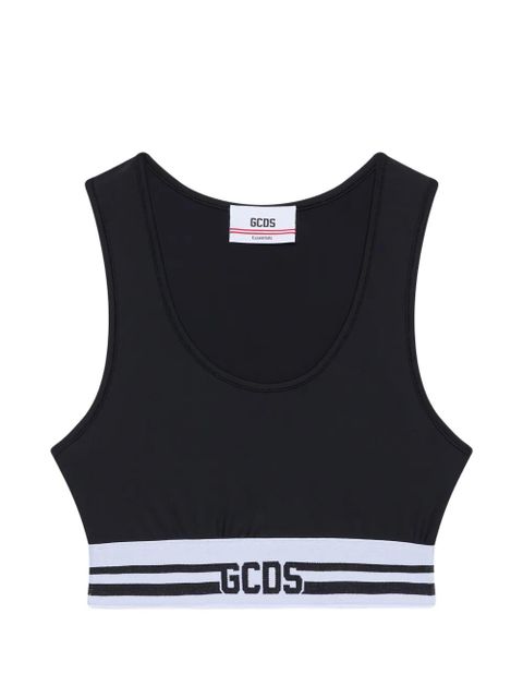 GCDS logo-detail crop top - Black - zdjęcie produktu nr 1