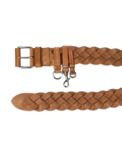 Miu Miu braided leather belt - Neutrals - zdjęcie produktu nr 2