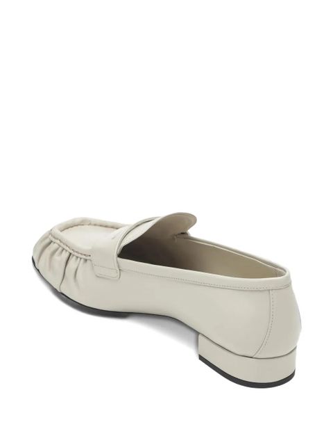 Prada ruched loafers - Neutrals
