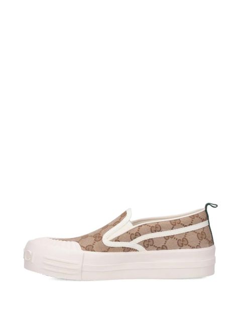 Gucci logo-pattern slip-on sneakers - Neutrals - zdjęcie produktu nr 2