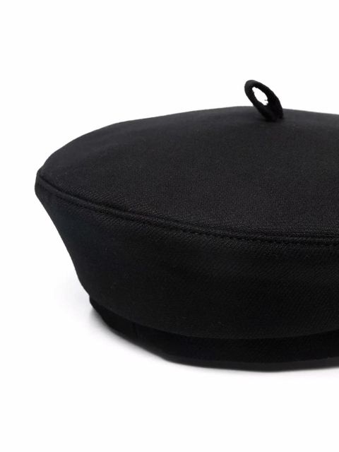 Ruslan Baginskiy stitched-logo beret - Black - zdjęcie produktu nr 2