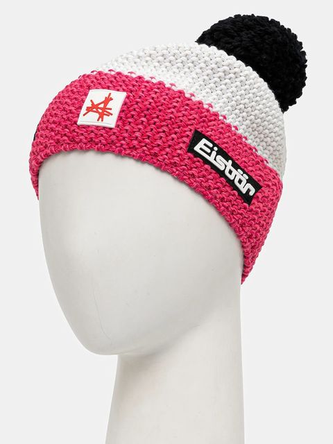Eisbar czapka z domieszką wełny Star Pompon MÜ SA kolor różowy E33172