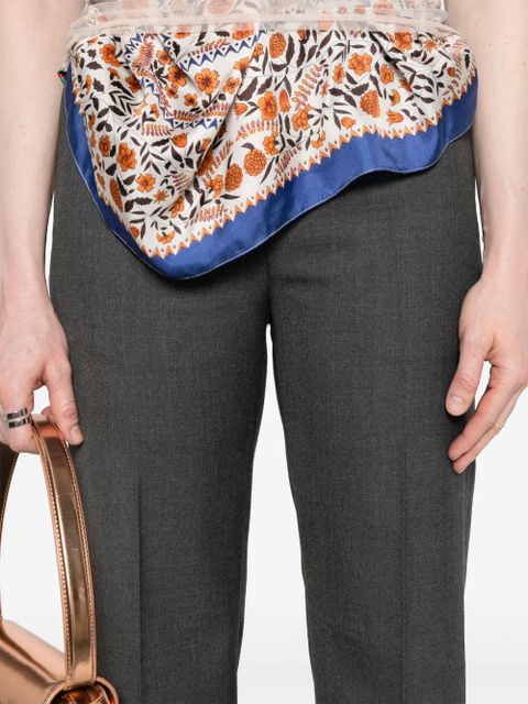 Marine Serre wide-leg trousers - Grey