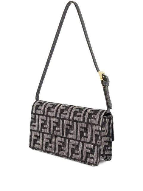 FENDI Baguette chain strap wallet - Black