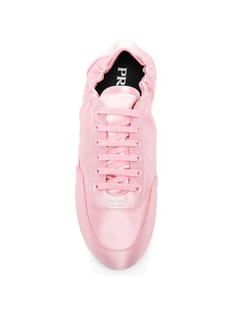 Prada Collapse ruched sneakers - Pink