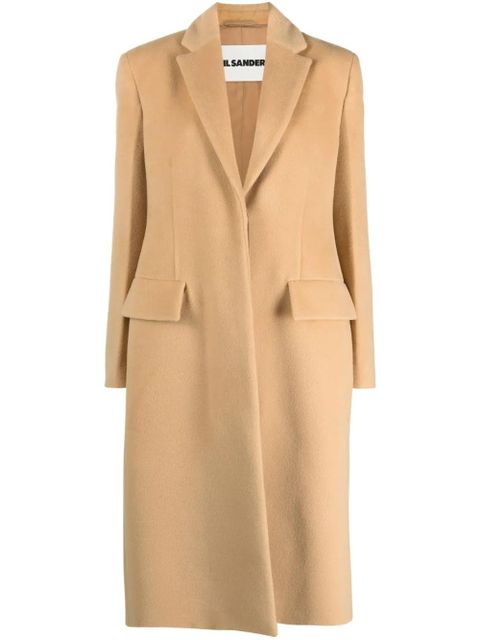 Jil Sander virgin-wool single-breasted coat - Neutrals - zdjęcie produktu nr 1