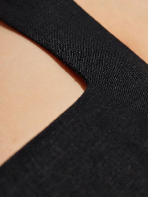 Posse linen mini dress - Black