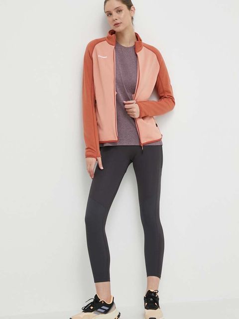 Mammut bluza sportowa Aconcagua kolor różowy gładka