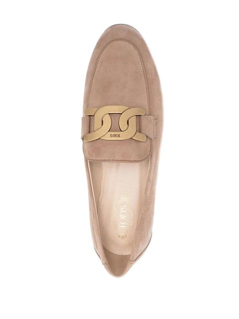 Tod's engraved chain-link loafers - Neutrals