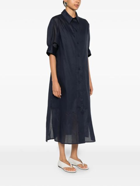 Jil Sander buttoned midi dress - Blue