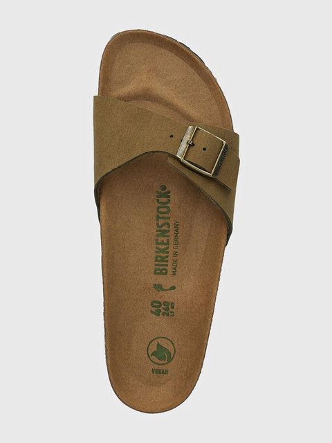 Birkenstock klapki Madrid damskie kolor zielony 1027974
