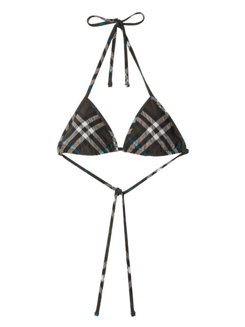 Burberry check bikini top - Brown - zdjęcie produktu nr 1