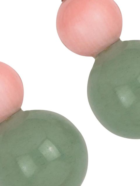 Jennifer Behr Cara beaded earrings - Green - zdjęcie produktu nr 2