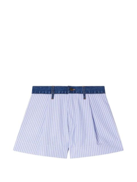 SANDRO striped-pattern shorts - White - zdjęcie produktu nr 1