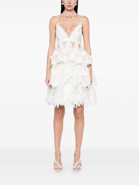 ZIMMERMANN Crush mini dress - White