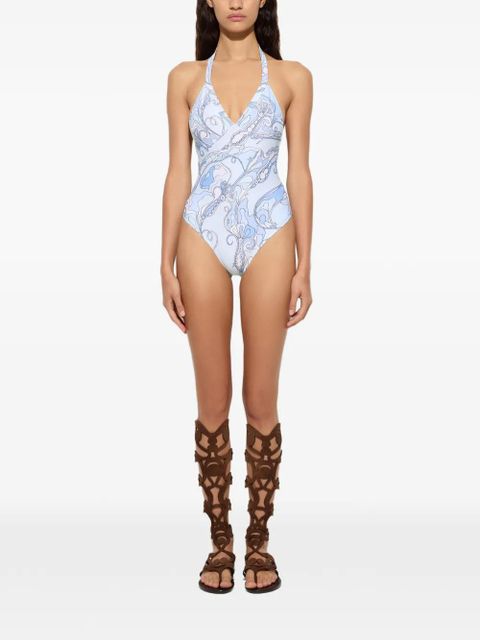 PUCCI Orchidee-print swimsuit - Blue - zdjęcie produktu nr 2