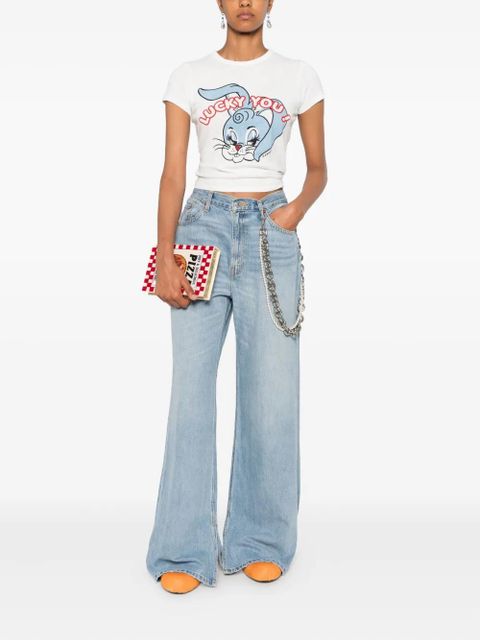 RE/DONE five-pocket design wide-leg jeans - Blue - zdjęcie produktu nr 2