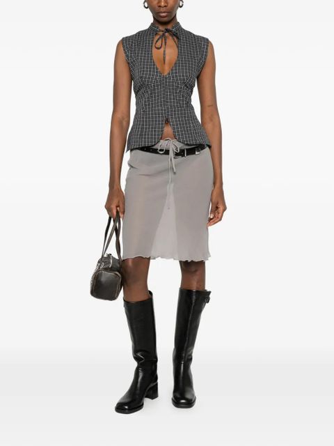 Gimaguas Bahia tie-waist mini skirt - Grey - zdjęcie produktu nr 2