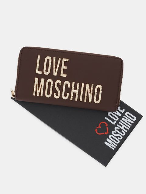 Love Moschino portfel damski kolor brązowy JC5692PP0NKD031A - zdjęcie produktu nr 2