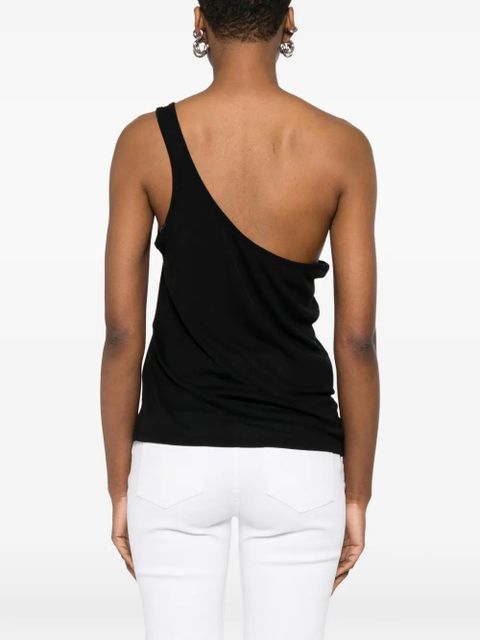 TOM FORD ribbed one-shoulder top - Black