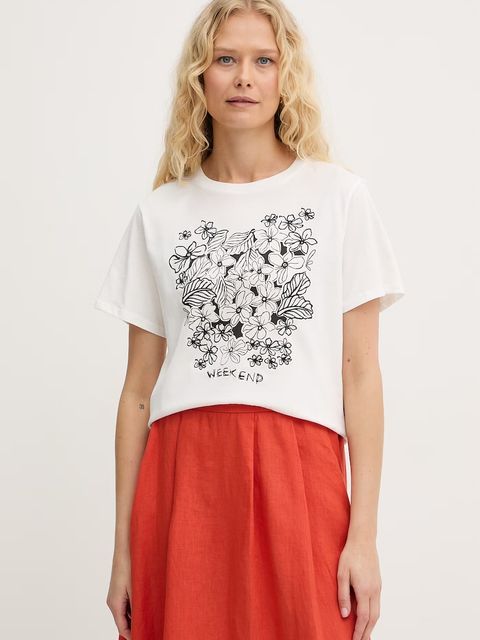 Weekend Max Mara t-shirt bawełniany BORA - zdjęcie produktu nr 1