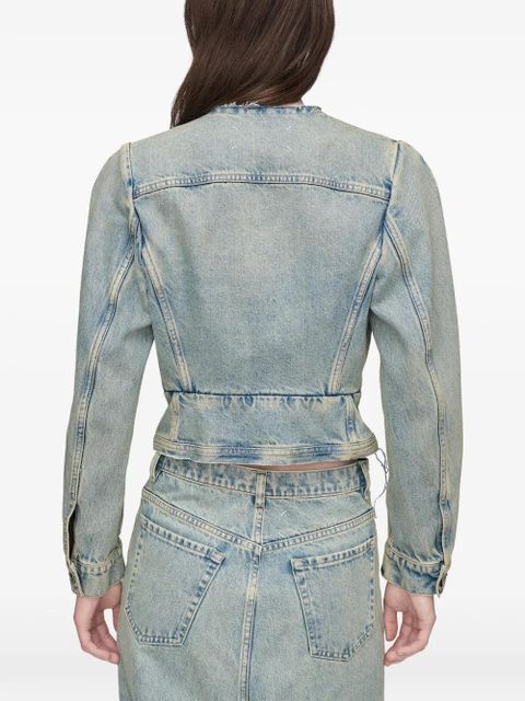 Maison Margiela raw-edged jacket - Blue