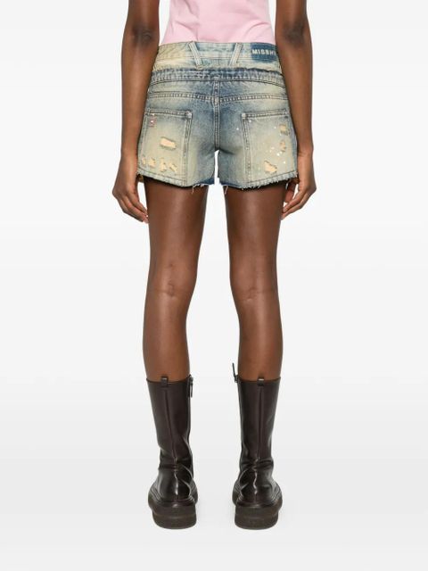 MISBHV frayed denim shorts - Blue