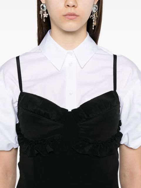 Simone Rocha ruffled midi dress - Black - zdjęcie produktu nr 2