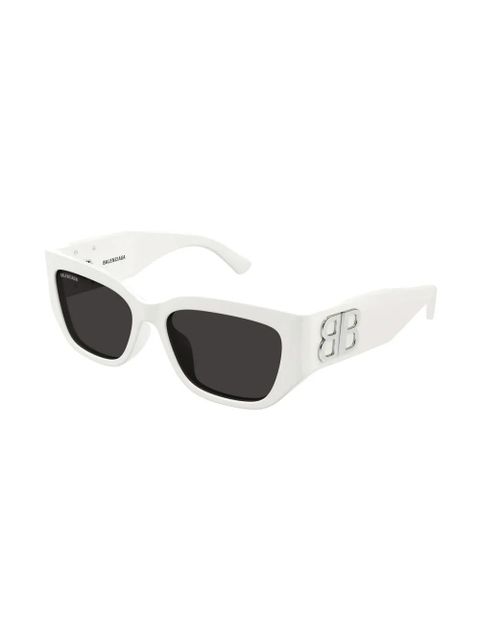 Balenciaga Eyewear logo-plaque sunglasses - White - zdjęcie produktu nr 2