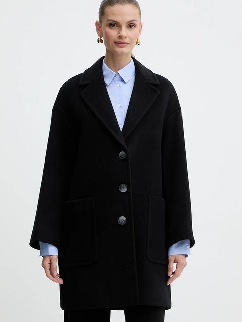 MAX&Co. płaszcz z dodatkiem wełny kolor czarny 2526016023200 - zdjęcie produktu nr 1