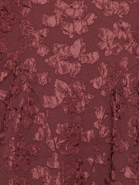 ROTATE BIRGER CHRISTENSEN flower-embellishment midi dress - Red