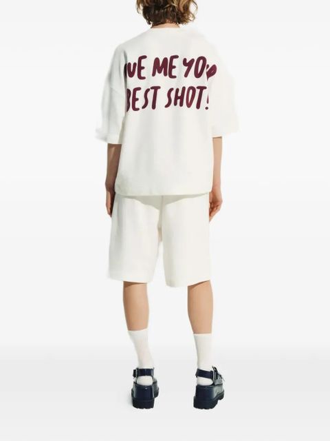Essentiel Antwerp Lucy graphic-print T-shirt - White