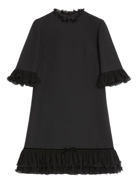 Valentino Garavani ruffled mini dress - Black - zdjęcie produktu nr 1
