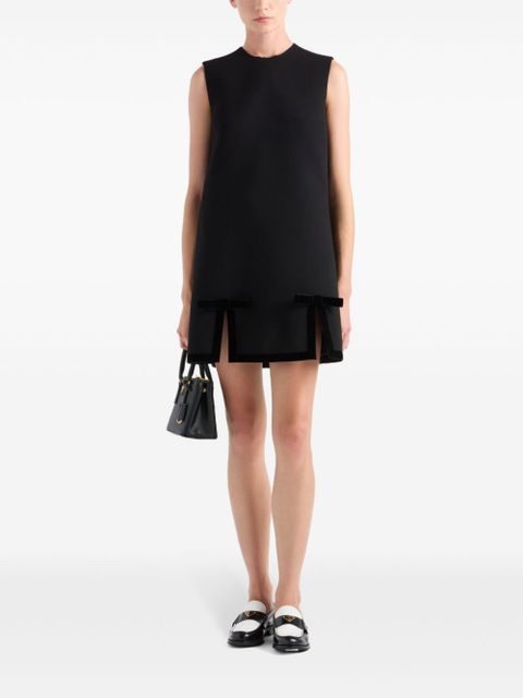 Prada bow-detail mini dress - Black - zdjęcie produktu nr 2