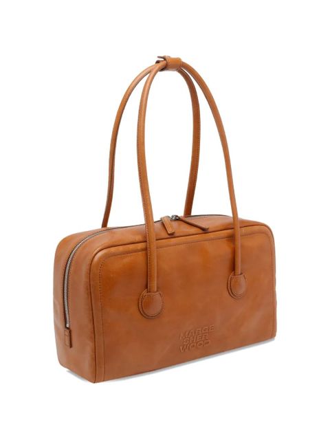 Marge Sherwood soft saddle boston leather shoulder bag - Brown