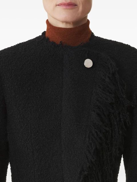 Lanvin asymmetrical fringe-detail jacket - Black