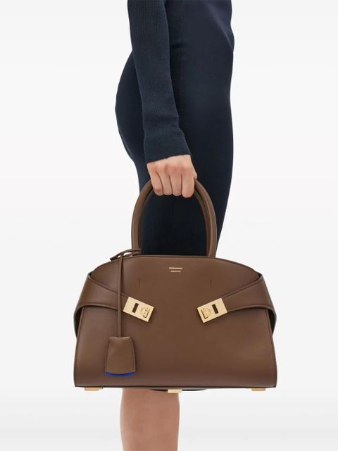 Ferragamo small Hug leather tote bag - Brown - zdjęcie produktu nr 2