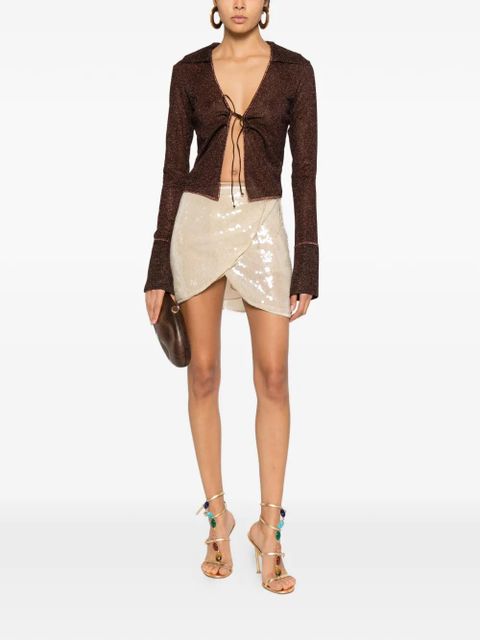 Oséree wrap design skirt - Neutrals - zdjęcie produktu nr 2